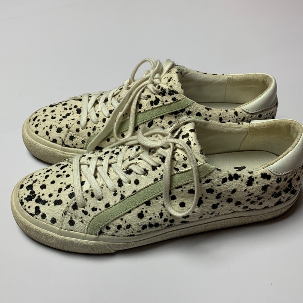 Madewell Sidewalk Fur Sneakers Size 10 Spotted Low-top